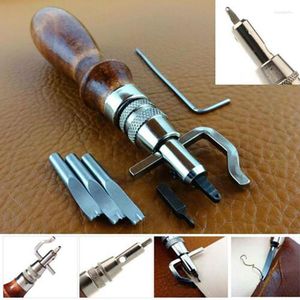 Car Organizer 5 In 1 Leather Craft Edge Stitching Groover Creaser Beveller Punch Sewing DIY Tool