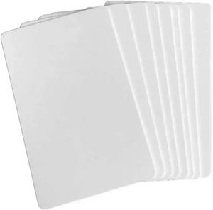 Parti Favor Edilebilir Boş Süblimasyon Pvc Kart Plastik Beyaz Kimlik Kart Kartı Promosyon Hediye Adı Kartları Parti Masa Numarası Etiket DHL Teslimat FY5438 0829