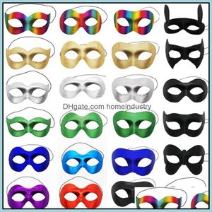 Parti Maskeleri maskeli balo maskesi erkekler Cadılar Bayramı Kahraman Eyemask Venedik Parti Mardi Gras Phantom Opera Ball Props Colorf MTI Styles Drop Deli DHJ0B