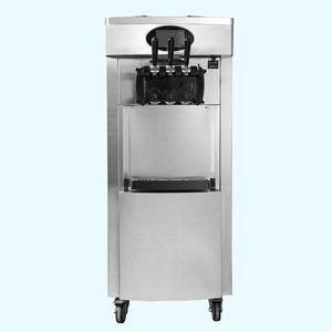 Ticari Yumuşak Dondurma Makinesi 3 Tatlar Sorbet Soğutucular Mobil Üç Rolor Tadı 2200W