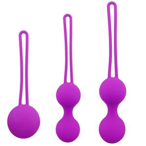 Силиконовые вагинальные шарики массаж секс -игрушки для женщин влагалище затягивает китайские шарики китайские шарики вибраторский тазовый