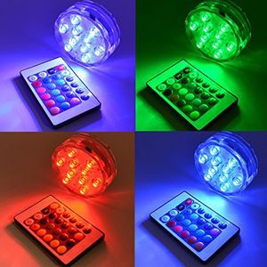 IP68 Accessori per caveah a led IP68 Accessori chicha RGB Night Underwater Shisha Narguile Led Light Party Wedding Decorazione di Natale