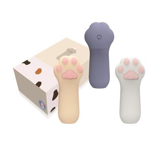Güzellik Ürünleri Kedi Pençe Parmak Uçu Vibratör Taşınabilir Silikon Karikatürler Parmak Çekim Vibratör G Spot Klitoris Pençe Lick Dil Stimülasyon İtası