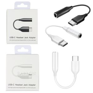 Yeni Varış S22 Ultra Tip C Tip Kablo Kabloları Adaptör Bağlantı Noktası 3,5mm AUX Audio Jack Type-C Tip-C USB Kablosu Samsung S21 FE S20 Plus Not 20 10 Perakende Paketi ile