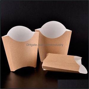 Украшение вечеринки мода Kraft Paper Fresh Fries Cup одноразовая жареная куриная крыла