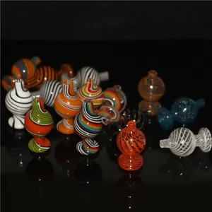 Cachimbos de quartzo colorido tampa de carburador acessórios de vidro Bubble dab rig sthand Tampa de caranguejo giratório