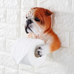 Держатели туалетной бумаги серые собаки насильственные гигиенические смоляные лотки без пунш