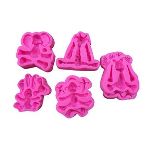 Stampi da forno Cartoon Forest Bakeware Leone Elefante Scimmia Giraffa Coniglio Animale Sil Zucchero Cottura Mods Stampo di argilla Cucina troppo Dhgarden Dhmgk