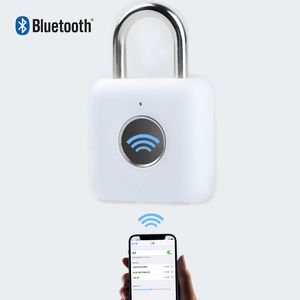 Kapı Kilitleri Taşınabilir Bluetooth Akıllı Asma Kilit Hırsızlığa Karşı Silindir Kabine Seyahat Çantası için Çekmece Güvenlik Güvenlik IPX3 Su Geçirmez 221201