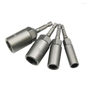 1pc 5.5mm-19mm Extra Deep Bolt Nut Driver Bit Set 1/4 Inch 6.35mm Hex Shank Impact Socket Adapter Setters For Power Tool