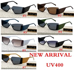Retro Small Frame Cat Eye Sunglasses for Women Luxury Sun Glasses Men Fashion Sunglasses with Metal Hinges 7 colors 10PCS