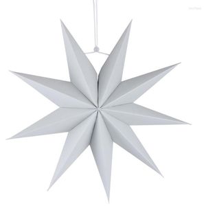 Noel dekorasyonları 30cm kağıt lamba gölge el yapımı yıldız fener parti ışık pencere ızgara aksesuar asılı dekorasyon için