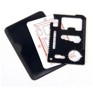 Utensili manuali portatili per esterni Seghe in acciaio inossidabile Strumento multitasca per carte di credito