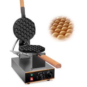 Gıda İşleme Ekipmanı Doğrudan Fabrika Fiyatı Ticari Elektrik 110V 220V Yapışmaz Kabarcık Yumurta Waffle Makine Makine Eggettes Bubble Puff Cake Fırın