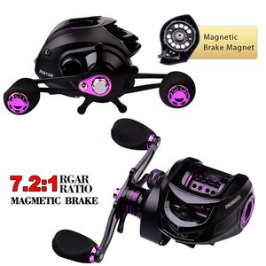 Baitcasting Reels Balıkçı Teknesi 7 2 1 Manyetik Fren Damla Tekerleği Antiexplosion Hat Alt Tekerlek 31 Mil 10kg Balıkçılık Ağırlığı 221203