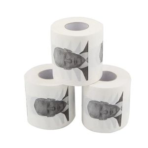 Yeni yenilik Joe Biden Tuvalet Kağıdı Peçeteleri Roll Komik Mizah Gag Hediyeler Mutfak Banyo Ahşap Hamuru Doku Baskılı Tuvalet Kağıtları Peçete