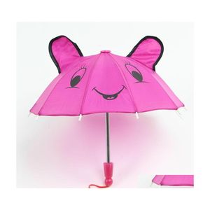 Зонтичные мультфильмы милый кошачий зонтик для детей ручной ручной