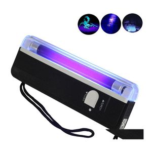 Факелы UV Black Light Flashlight Portable Led Mini Work Product Lamp