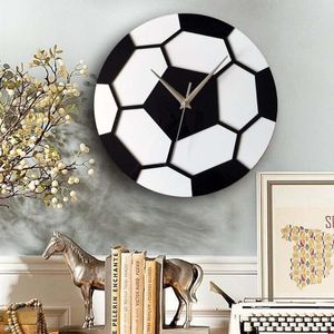 Duvar Saatleri Ev Dekor Hediyelik Eşya 12 inç 30 cm dekorasyon Futbol sevgilisi için eşsiz hediye fikri DIY sessiz kuvars saat