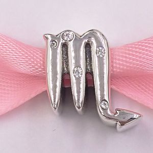 925 Sterling Silber Perlen Funkelnder Skorpion Sternzeichen Charm Charms Passend für europäischen Pandora-Schmuck Armbänder Halskette 798430C01 AnnaJewel