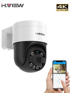 IP Cameras H.View Cctv Security Poe Ip Camera Ptz 5Mp 8mp 4K Dome Outdoor Audio Video Surveillance For Nvr System Xmeye T221205