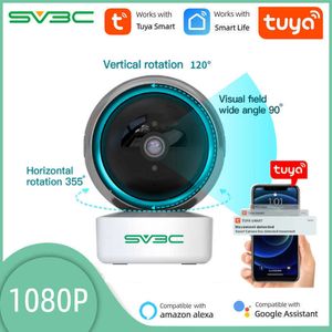 IP Cameras SV3C Tuya Smart Life 1080P IP Camera 2MP Surveillance Cameras with Wifi Wireless CCTV Camera Baby Monitor Security Protection T221205