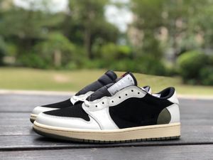 Мужские баскетбольные кроссовки Olive Green 1s Black Phantom Brown Cactus Jack Dark Mocha Stealth TS SP Кроссовки Спортивные кроссовки Miui