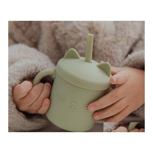 Кружки кружки 200 мл Sippy Cup Cup Maddler Learning Бутылка тепло утечка