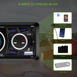 Araba Radyosu Bluetooth Player MP3 Stereo FM Ses kablosuz uzaktan kumanda USB Şarj Cihazı Dash In-Dash Aux Giriş Makinesi GPS Alıcı