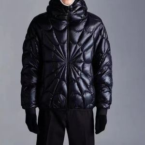 Erkekler Down Parkas Kış Men Men Ceketleri% 90 Beyaz Ördek Örümcek Web Ceket ile Kapşonlu Adam Gündelik Kalın Marka Outerwear 221208