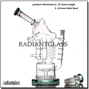 Big Bongs Recycler Glass Bong Hologh Oil Rig 13 