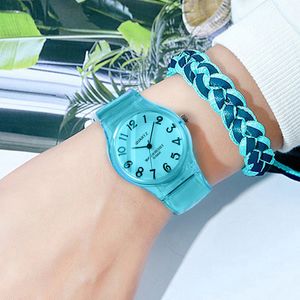 HBP Силиконовый ремешок Женщины Смотреть платье кварцевые наручные часы Женщина -часы Желе разноцветные детские женские часы для женщин -часов подарок Montres de Luxe