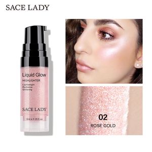 Shimmering Liquid Highlighter Bronzer High Gloss Illuminating Highlighters Professional Face Makeup Eyeshadow Lips Hair Body Glitter Make up