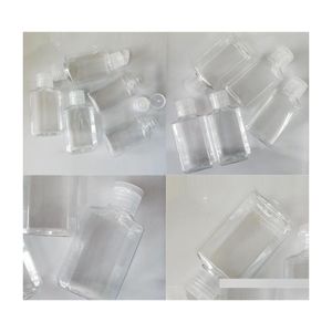 Depolama şişeleri kavanozlar şeffaf el dezenfektan plastik şişeler boş alkol dezenfeksiyon kabı mini sıvı makyaj paketi su dhymf