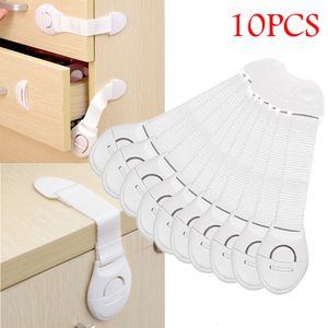 Baby Locks Latches# 10pcs Child Safety Cabinet Proof Security Protector Drawer Door Plastic Protection Kids 221208