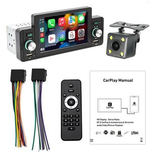 DIN 5 -дюймовый автомобильный радио -стерео Stereo Bluetooth MP5 Player с Apple CarPlay Android Auto TF USB FM Touch Screen A