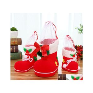 Рождественские украшения подарочная сумка эльф дух конфеты ботинки ботинки чулки