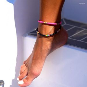 Неклеты Megin Mix Color Boho Fimo Summer Beach Sandals Diy Bracelet Angle для женщин женские женские ювелирные украшения подарки Goot Goth Kpo