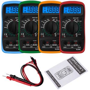 XL830L Elde Taşınır Dijital Multimetre LCD Arka Işığı Taşınabilir AC/DC Ammetre Voltmetre OHM Voltaj Test Cihazı Metre Multimetro