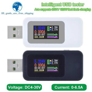 10'da 1 USB test cihazı DC Dijital Voltmetre Amperimetro Akım Voltaj Ölçer Amp Volt Ammetre Dedektörü Güç Bankası Şarj Cihazı Göstergesi