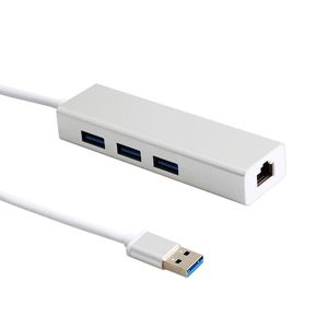 Потребляйте электронику USB 3.0 к RJ45 Lan Card Gigabit Ethernet Сетевой адаптер Кабель с 3-портовым концентратором для ноутбуков Mac-book, мобильных ПК