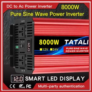 pure sine wave power inverter 12V to 220V 50HZ2500W 3500W 4500W 5000W 6000W 7000W 8000W DC to AC voltage converter power supply