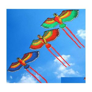 Kite Accessories 110Cm Flat Eagle Children Flying Bird Kites Windsock Outdoor Toys Garden Cloth For Kids Gift 220602 Drop Delivery Dhe0S