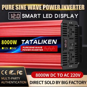 Inverter Pure Sine Wave DC12V 24V To AC 220V Voltage 50 60HZ 3500W 4500W 5000WTransformePower Converter Solar Inverters With LED