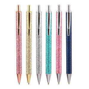 New Fashionable Bright Body 6 Colour Business Office Ballpoint Pen School Student Supplies