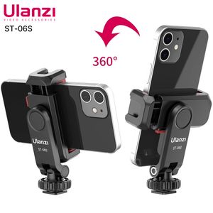 Ulanzi ST-06S Dikey Çekim Telefon Montaj Tutucu DSLR Kamera Monitörü Akıllı Telefon VLOG Multi Forcuntional Stand için Tripod Montaj Kelepçesi