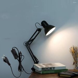 Tischlampen Home Lampe mit Klemme Flexible LED Schreibtischbein Swing Arm Mount Studie Leselicht für Büro Studio