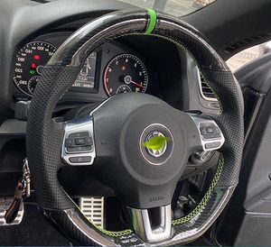 Индивидуальное автомобильное рулевое колесо углеродное волокно для Volkswagen Golf 6 GTI MK6 VW Polo GTI Scirocco R Passat CC R-Line 2010