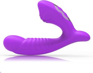 Sex Toy Spot Clitoral G Vibrator para mulheres estimulações de dupla estimulação com 10 poderosos mamilos de vagina recarregáveis ​​vibratáveis ​​Anal 4i1V
