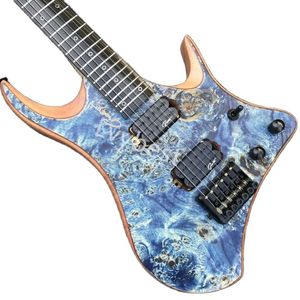 LvyBest Custom 6 Strings İthal Çelik Mıknatıs Pikap ile Başsız Elektro Gitar Logoda Özelleştirilmiş Gitar Kabul Et Hardw